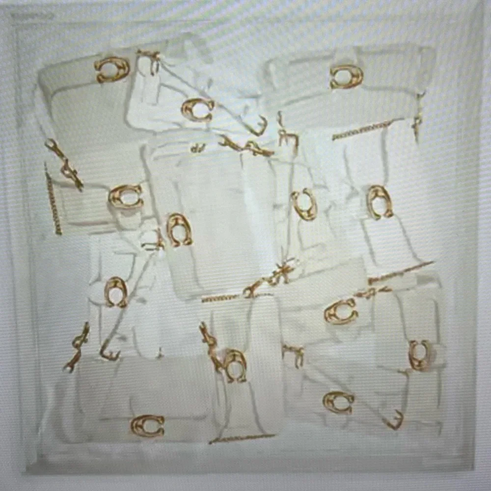 🪷 COACH TABBY BAG PRINT SILK SQUARE  SCARF 🪷 NWT 🪷 - Picture 10 of 16